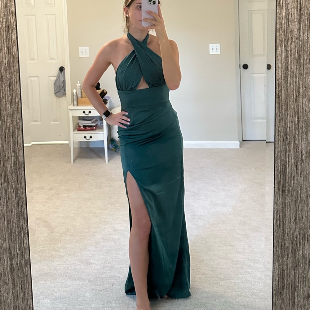 Emerald Green Beginning Boutique Dress